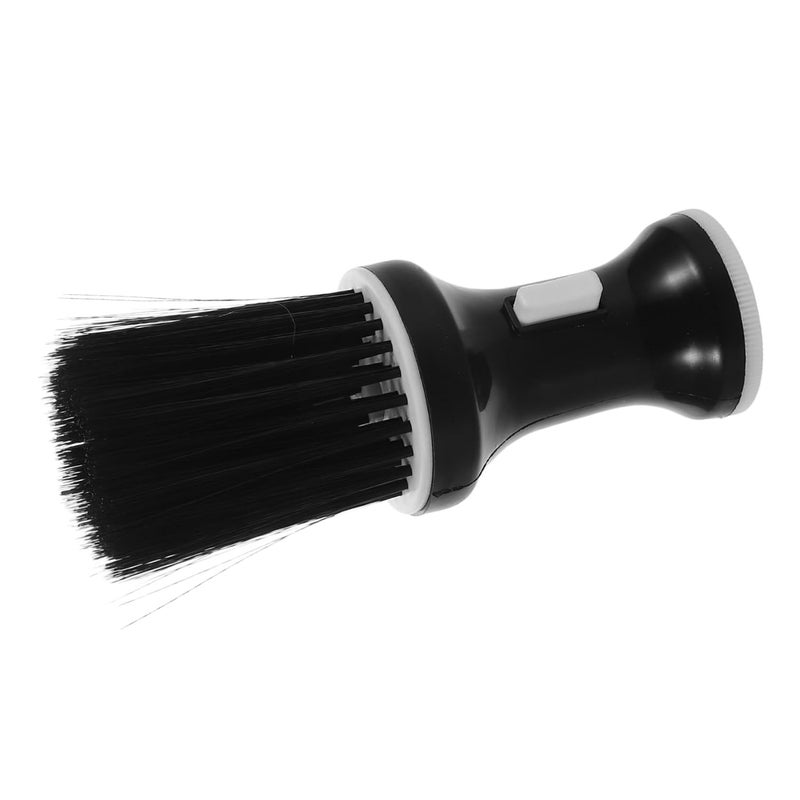 Black Barber Hair Duster Brush With Soft Bristles For Neck And Sideburns Grooming - Image 1